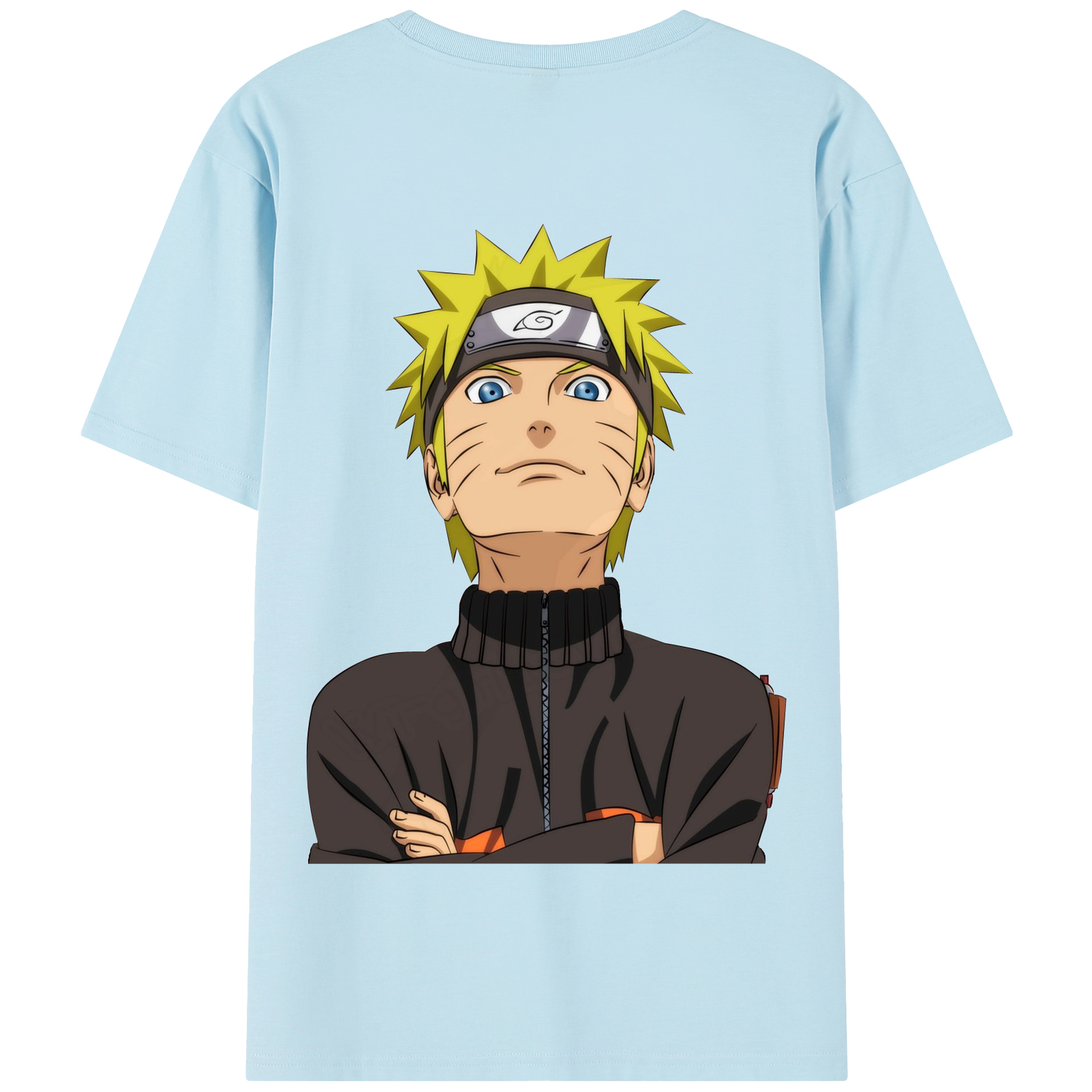 （画像用） NARUTO -ナルト- うずまき ナルト Uzumaki Naruto 綿100％半袖Tシャツ（背面プリント）
